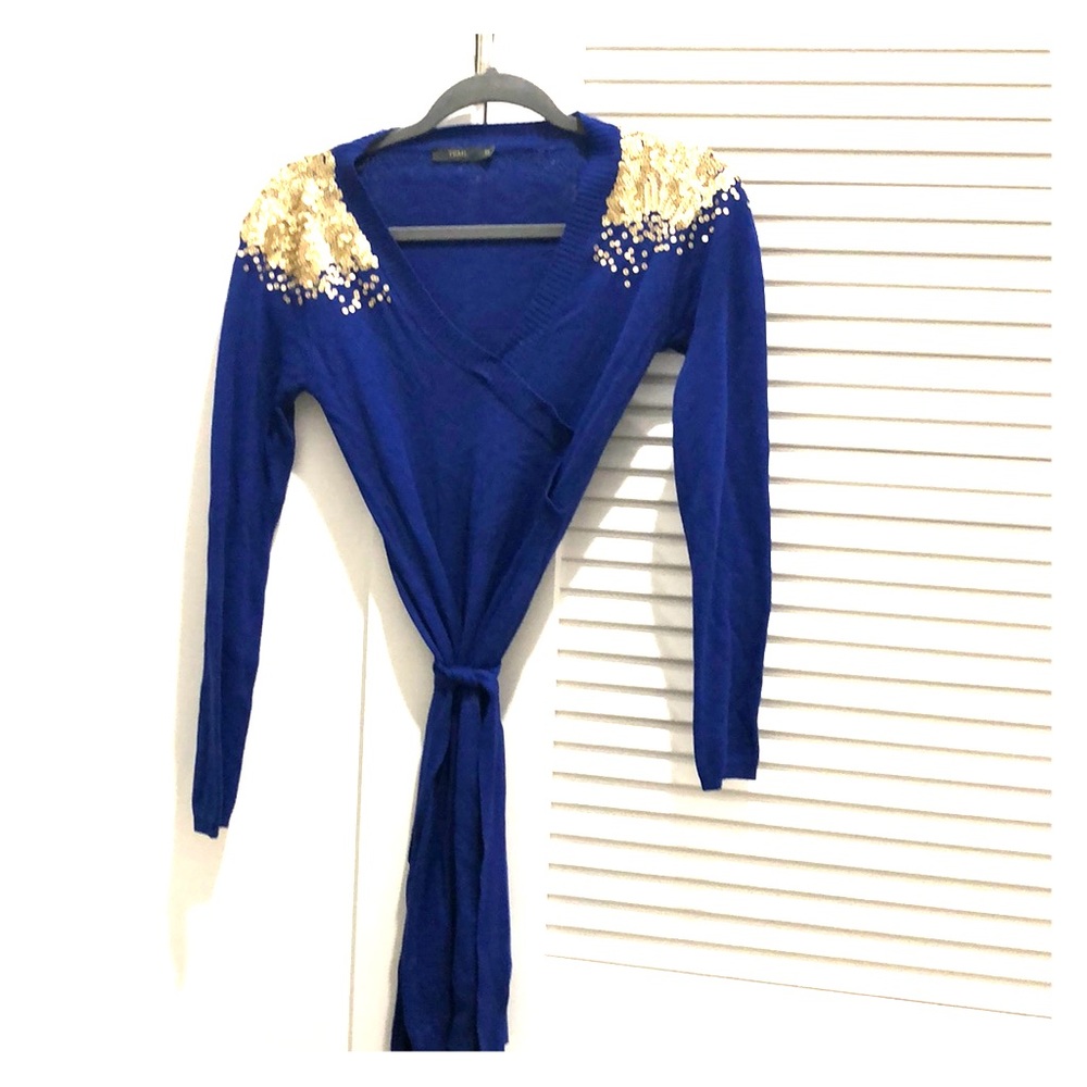 Royal blue dress, Anthropologie. Tmhl. Xs. Viscose